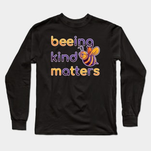 Being Kind Matters (purple and yellow) Long Sleeve T-Shirt